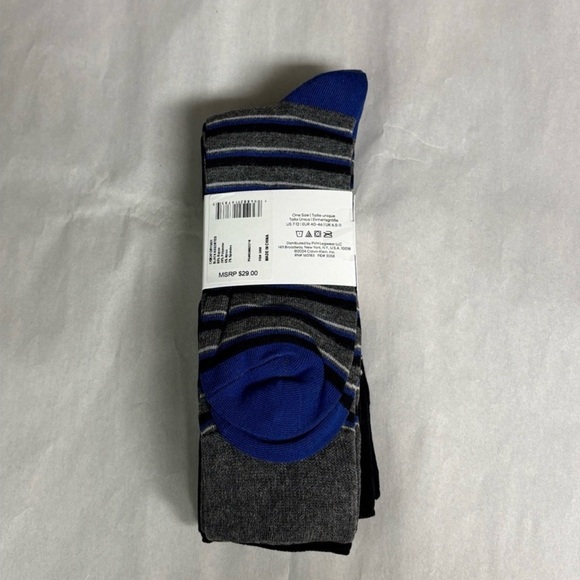 New Calvin Klein Socks 4 Pairs Men’s Lightweight Crew Pattern Casual Preppy Sock - Picture 4 of 13